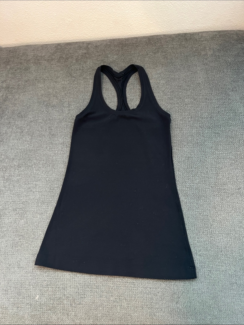 lululemon athletica Black Racerback Mini Tank Dress